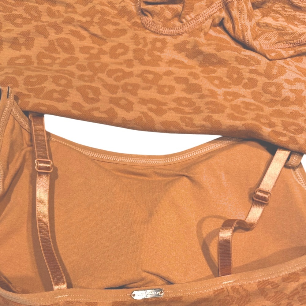 STEVE MADDEN 2 Piece Set Animal Leopard Print Cropped Cami Boy Short NWT Medium - Picture 10 of 10